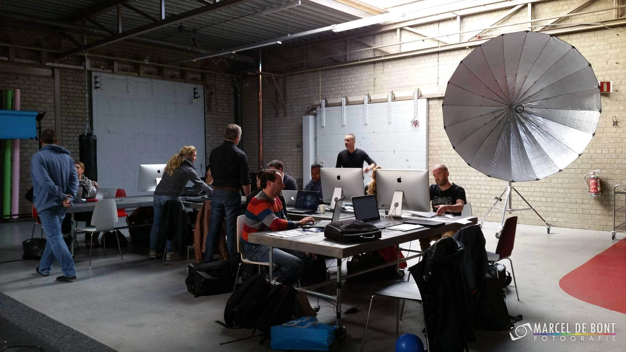 BTS tijdens de workshop Adrian Sommeling in studio 34x